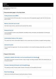 Sony A9 III manual. Camera Instructions.